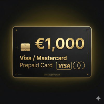€1,000 Visa / Mastercard Prepaid Card