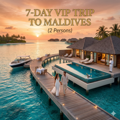 7-Day VIP Trip to Maldives (2 Persons)